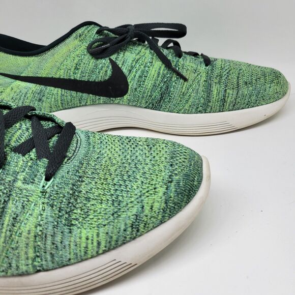 Nike 843764-300 LunarEpic Flyknit Mens Seaweed Green Running Sneakers Size US 15 - Picture 4 of 16